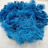 Hand-dyed Degummed Throwsters Silk - 'Turquoise'