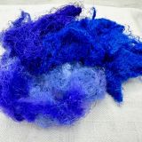 Hand-dyed Degummed Throwsters Silk - 'Winter Night Sky'