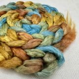 Silk/Cashmere Combed Top/Sliver in Salt Spring Island Limited Edition 'Rainbow Trout' 25g