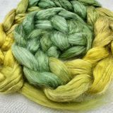 Silk/Retted Bamboo Combed Top/Sliver in Salt Spring Island Limited Edition colorway - 'Forest Ridge'  25g