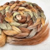 Silk/Retted Bamboo Combed Top/Sliver in Salt Spring Island Limited Edition colorway - 'Ruckle Park'  25g
