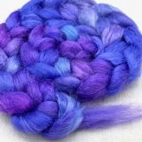 Salt Spring Island 'Lupines in Bloom' - Tussah Silk Combed Top/Sliver 25g