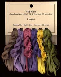 Canadiana Series &ndash; Elora: Pheasant Green 952, Golden Aspen 201, Purple Rain 49, Star Ruby 223, Soft Iris 216, November Maverick 226