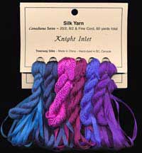 Canadiana Series &ndash; Knight Inlet: Silk Pyjamas 219, Lapis Lazuli 6, Wild Bordeaux 209, Berry Blaze 210, Peacock 207, Dragonfly 18