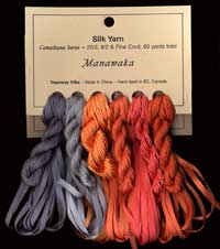 Canadiana Series &ndash; Manawaka: Persimmon 9513, Flamingo 30, Salmonberry 32, Cantaloupe 31, River Stone 56, Stonehenge 55