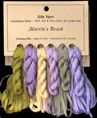 Canadiana Series &ndash; Martin's Brook: Wisteria 217, Eucalyptus 215, Wild Orchid 53, Narcissus 38, Soft Iris 216, Tequila Sunrise 951