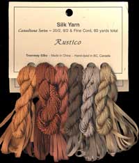 Canadiana Series &ndash; Rustico: Smokey Topaz 17, November Maverick 226, Captain Olive 225, Tiramisu 33, Cr&egrave;me Brul&eacute;e 9511, Ochre 9515
