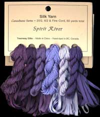 Canadiana Series &ndash; Spirit River: Midnight Blue 1, Winter Solstice 3, Bluebery Haze 2, Purple Rain 49, Intrepid 48, Italian Plum 957