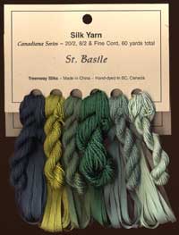 Canadiana Series &ndash; St. Basile: Celadon 213, Mint Julip 953, Triumph 211, 100 Acre Wood 212, Tequila Sunrise 951, Black Forest 208