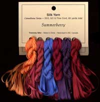 Canadiana Series &ndash; Summerberry: Bordello 20, Italian Plum 957, Opera Velvet 42, Bachelor's Button 7, Pondicherry 21, Cantaloupe 31